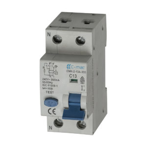 C-MAC® RCBO KOMBIRELÆ 2 Polet 13A 30mA
