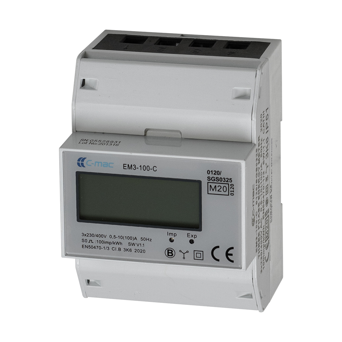 C-MAC® ELMÅLER 3 faser 100A