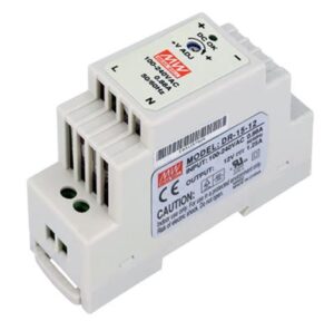 MEAN WELL STRØMFORSYNING 85-264VAC 12VDC 15W 1.25A DIN skinne