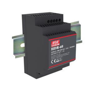 MEAN WELL STRØMFORSYNING 85-264VAC 24VDC-2,5A DIN skinne