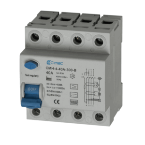 C-MAC® RCCB/HPFI 40A 4POL, 30mA, type A