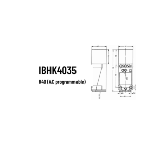 Schönbuch induktiv sensor flush R40 (40x40x118) AC programmable 20mm tastaafstand 24VDC klemmer/2,5mm2