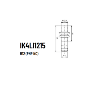 Schönbuch induktiv sensor M12 stik flush PNP NC 4mm tasteafstand