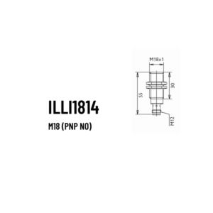 Schönbuch induktiv sensor flush Ø 18mm PNP NO, M12-stik