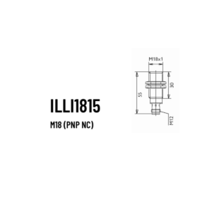 Schönbuch induktiv sensor flush Ø 18mm PNP NC, M12-stik